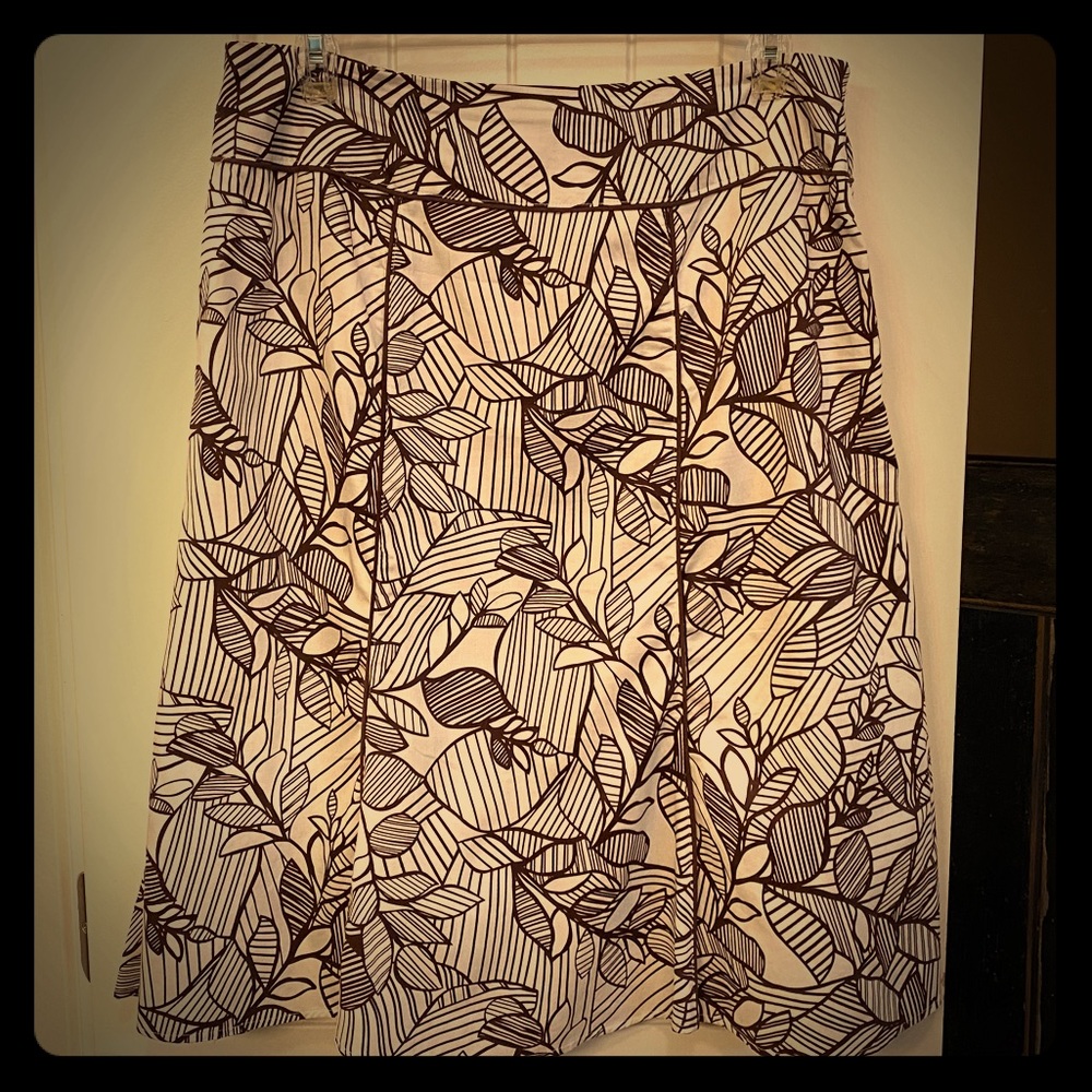 Kim Rogers White/Brown Skirt